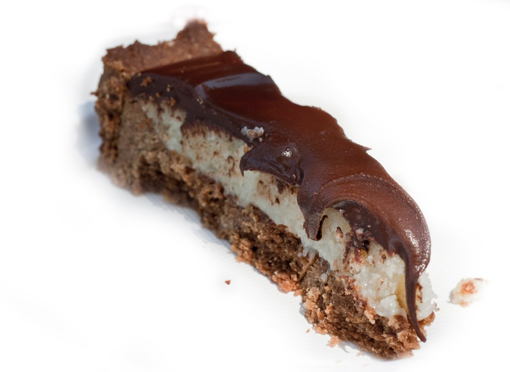 tarte manteiga de amendoím (ou "snickers") fatia